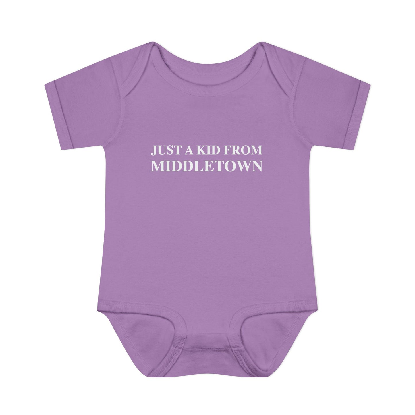 Just a kid from Middletown Infant Baby Rib Bodysuit