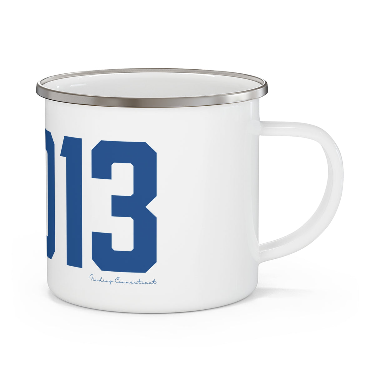 06013 Burlington Connecticut Zip Code Enamel Camping Mug