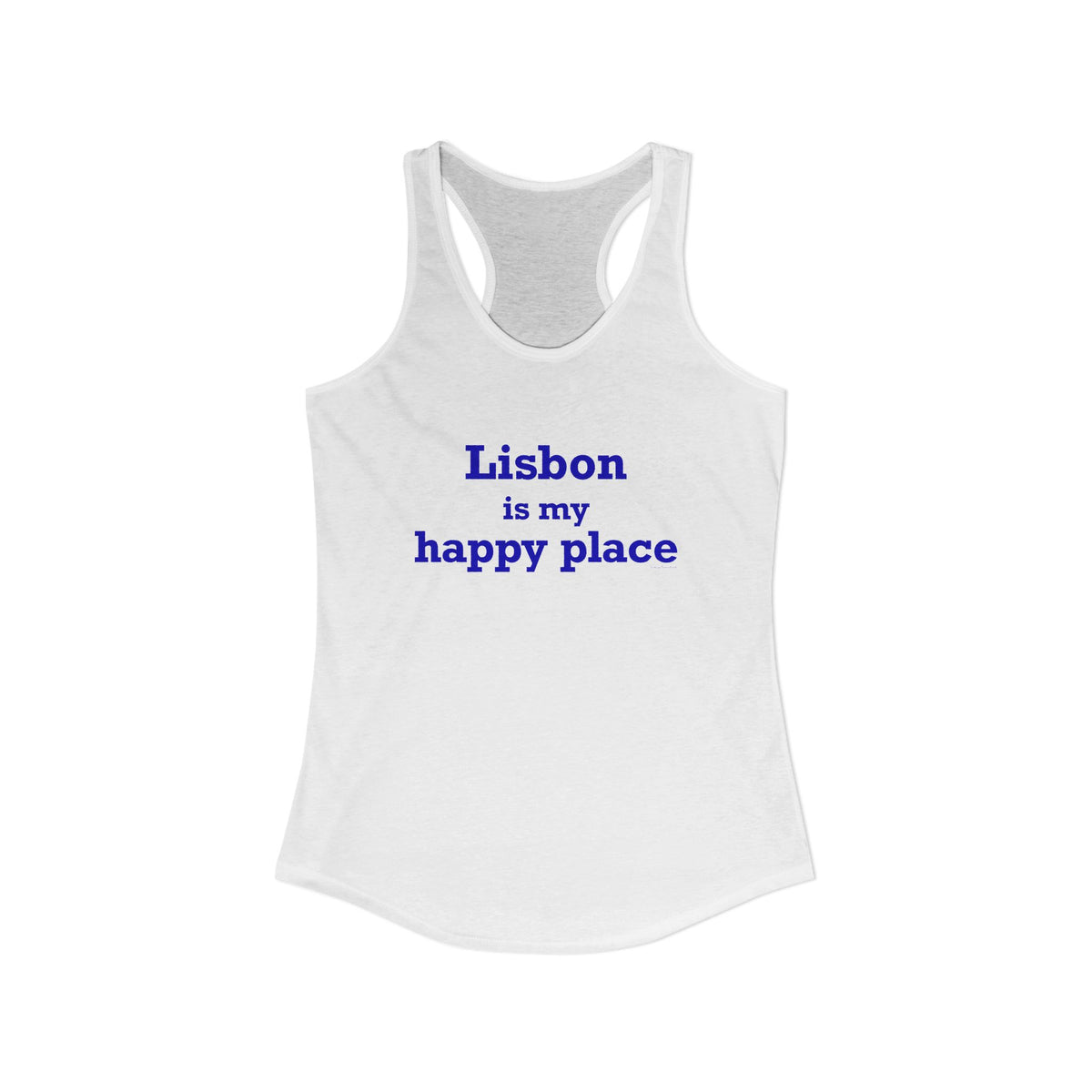 Lisbon is My Happy Place Women's Ideal Racerback Tank Top