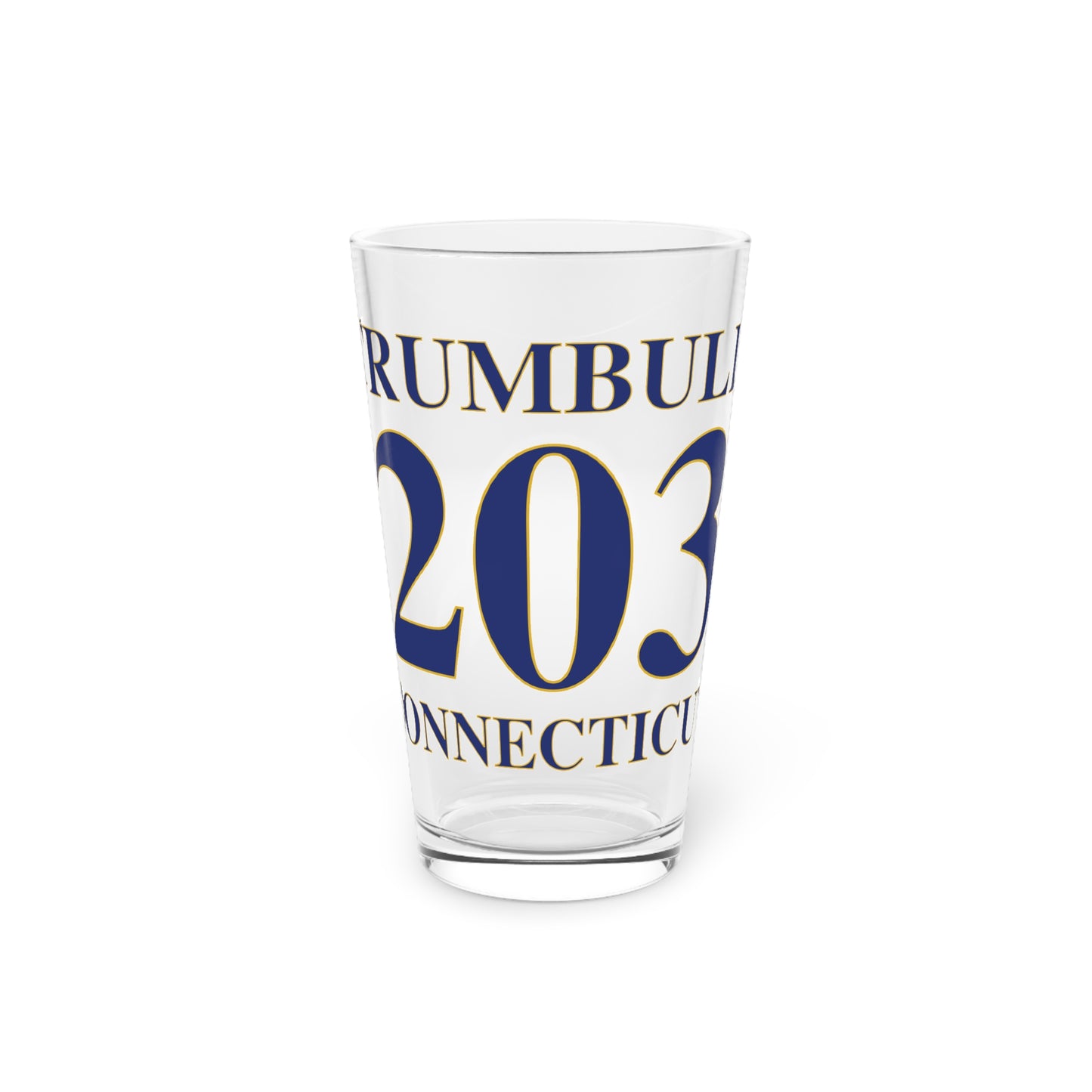 Trumbull 203 Connecticut Pint Glass, 16oz