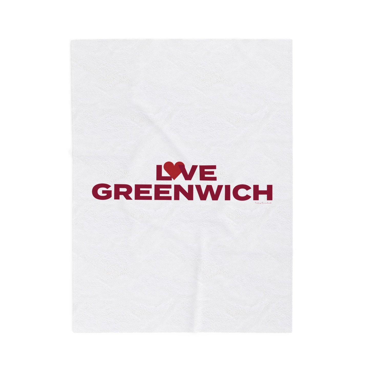 Love Old Greenwich  Velveteen Plush Blanket