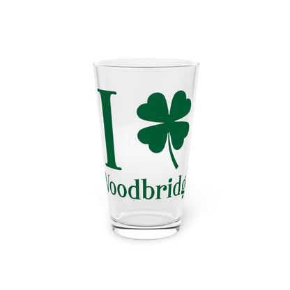 I Clover Woodbridge Pint Glass, 16oz