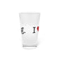 I Heart Redding. Pint Glass, 16oz