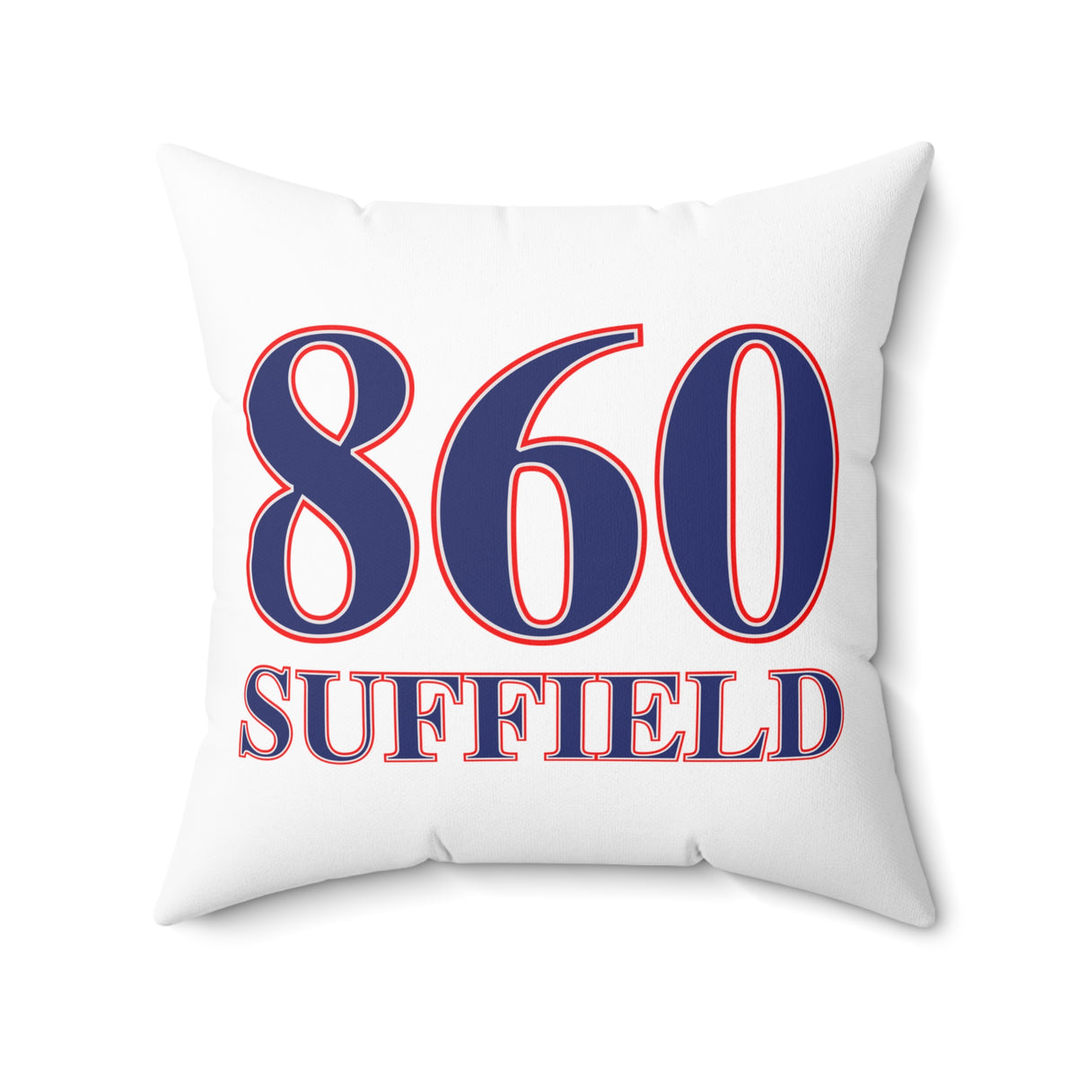 860 Suffield Red, White & Blue Spun Polyester Square Pillow