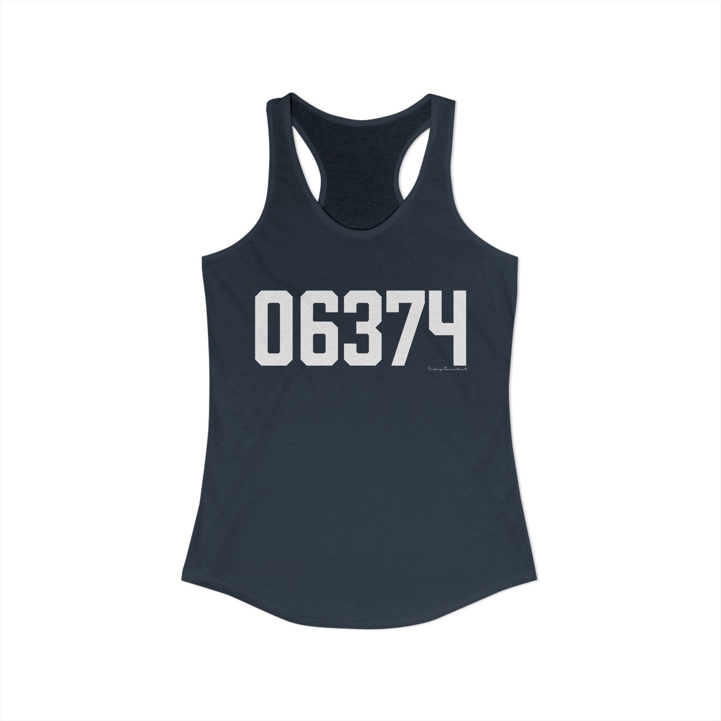 06374 Plainfield CT Zip Code Women's Ideal Racerback Tank Top