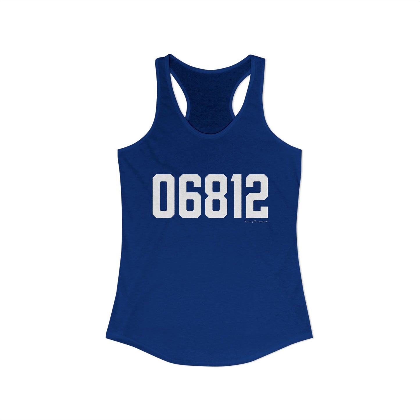 06812 New Fairfield CT Zip Code Women's Ideal Racerback Tank Top