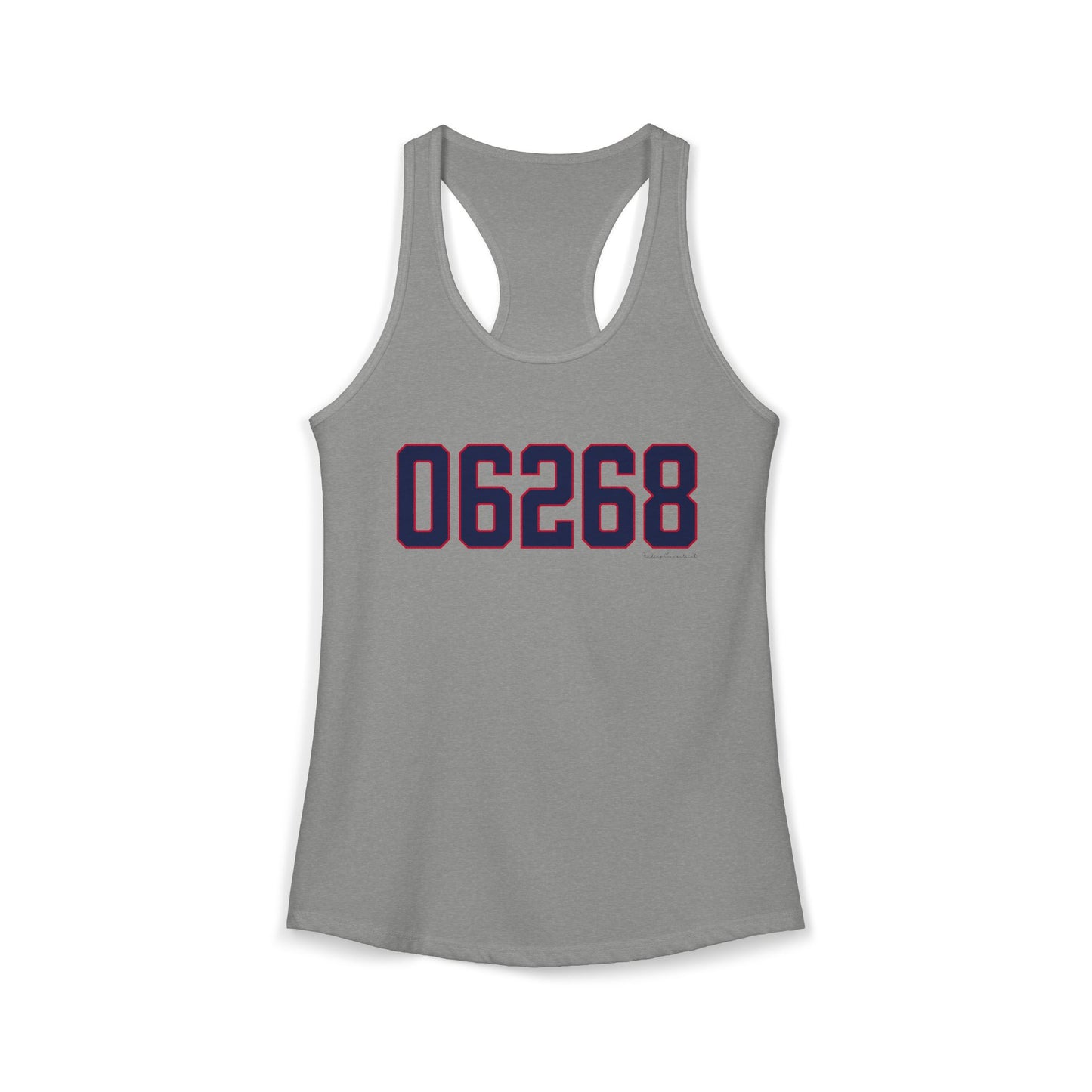 06268 Storrs Connecticut Zip Code Women's Ideal Racerback Tank Top