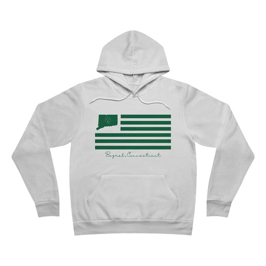 Bozrah Connecticut St. Patrick’s Day Flag Unisex Sponge Fleece Pullover Hoodie