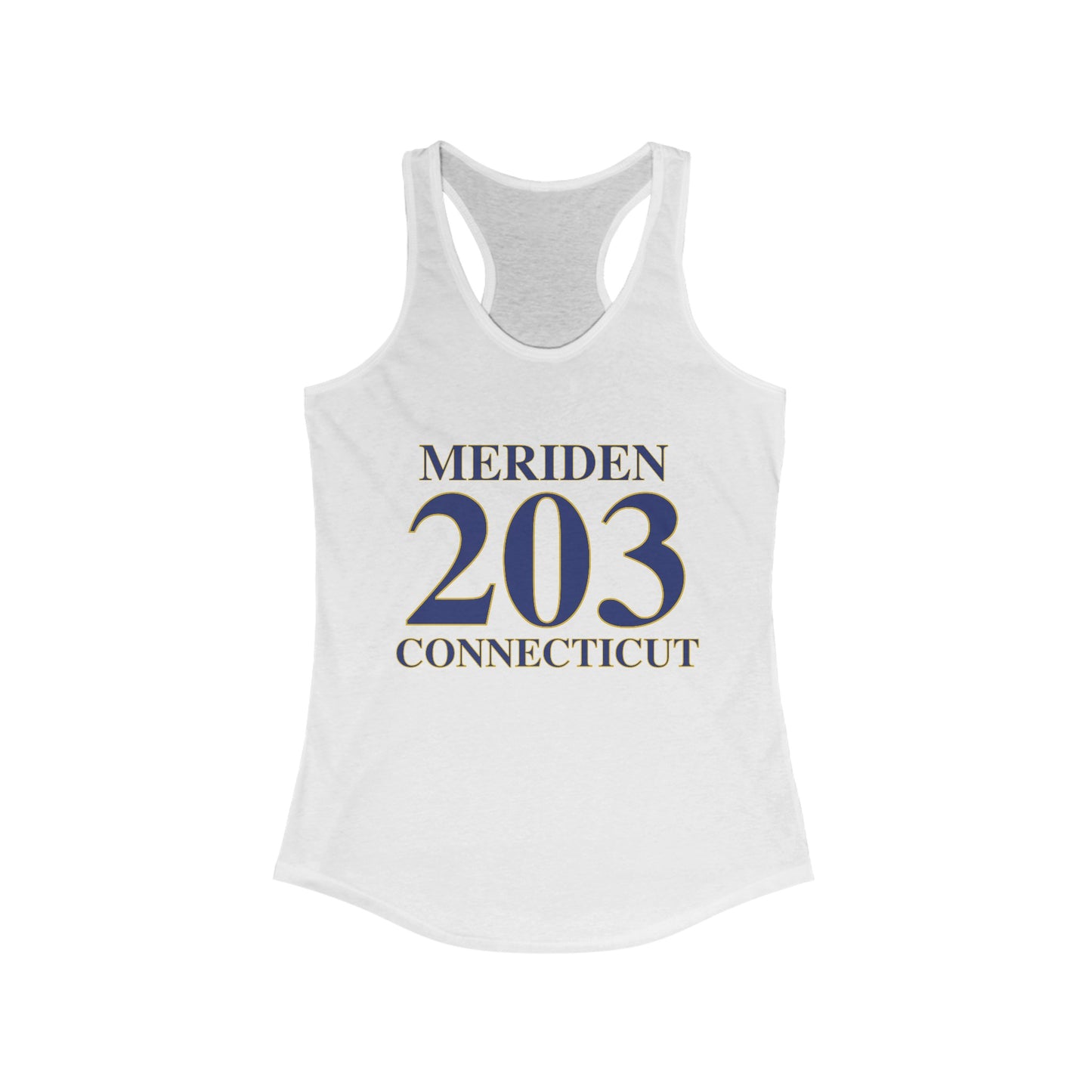 Meriden 203 Connecticut Women's Ideal Racerback Tank