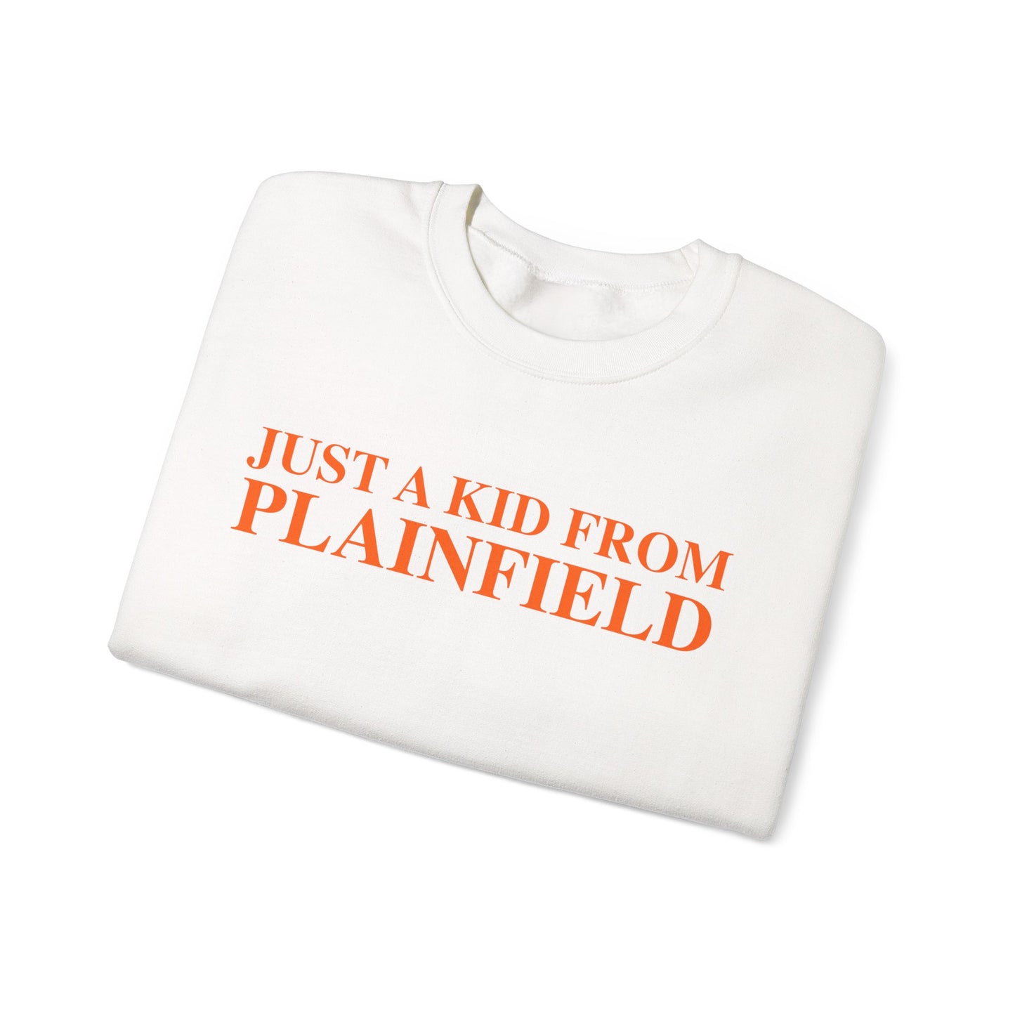 Just a kid from Plainfield Unisex Heavy Blend™ Crewneck Sweatshirt