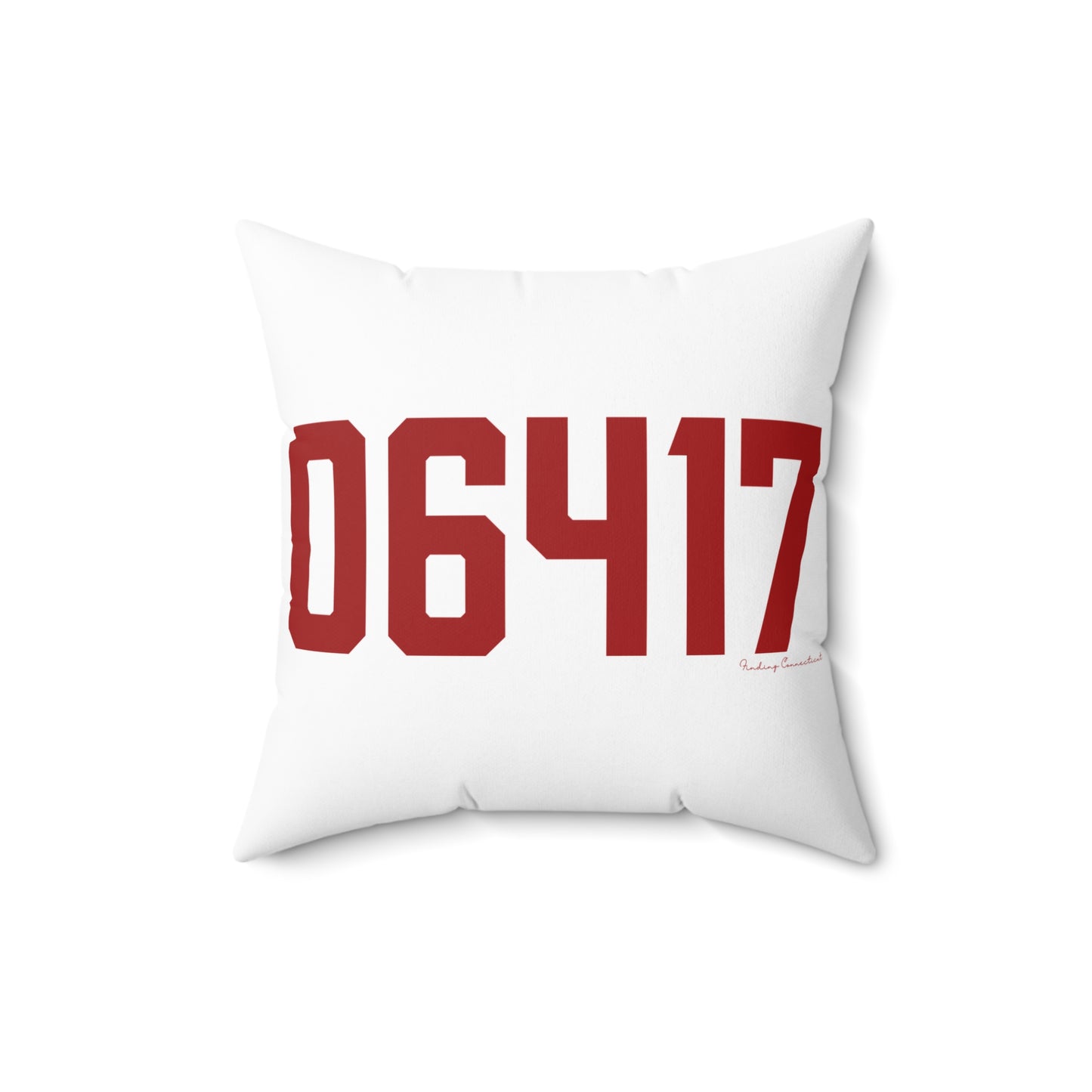 06417 Deep River Connecticut Zip Code Spun Polyester Square Pillow