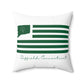 Suffield Connecticut St. Patrick’s Day Flag Spun Polyester Square Pillow
