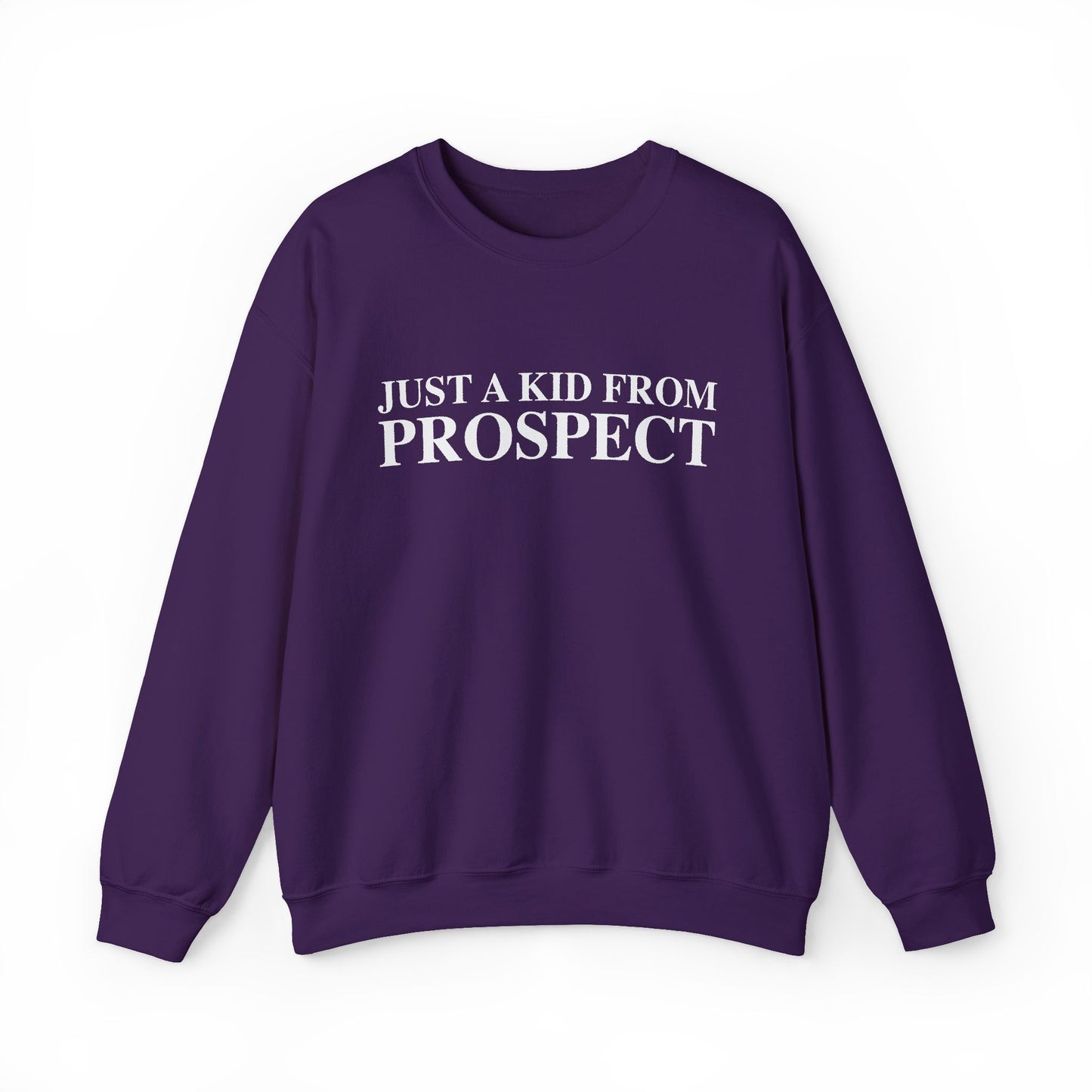 Just a kid from Prospect Unisex Heavy Blend™ Crewneck Sweatshirt