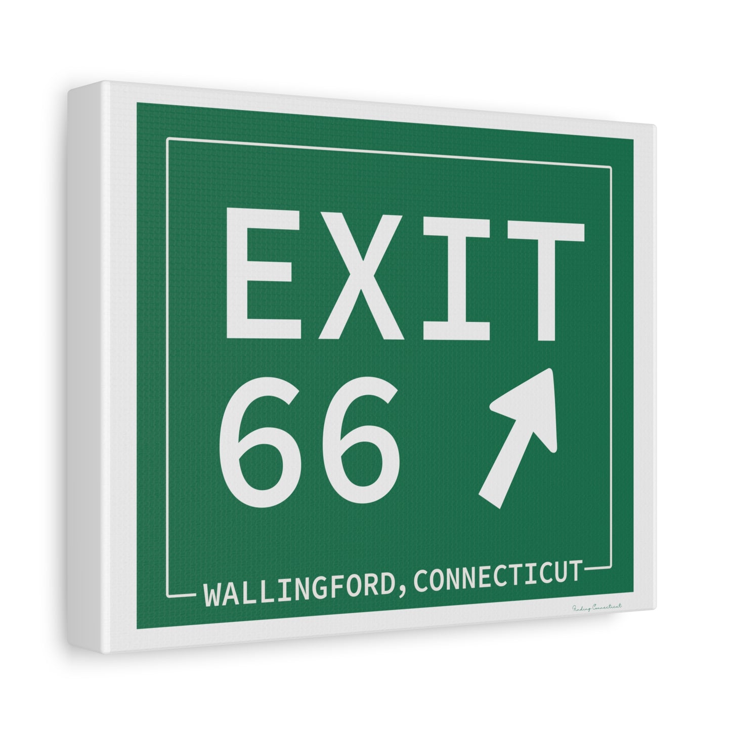 Vintage Exit 66 WCP Sign Matte Canvas, Stretched, 1.25"
