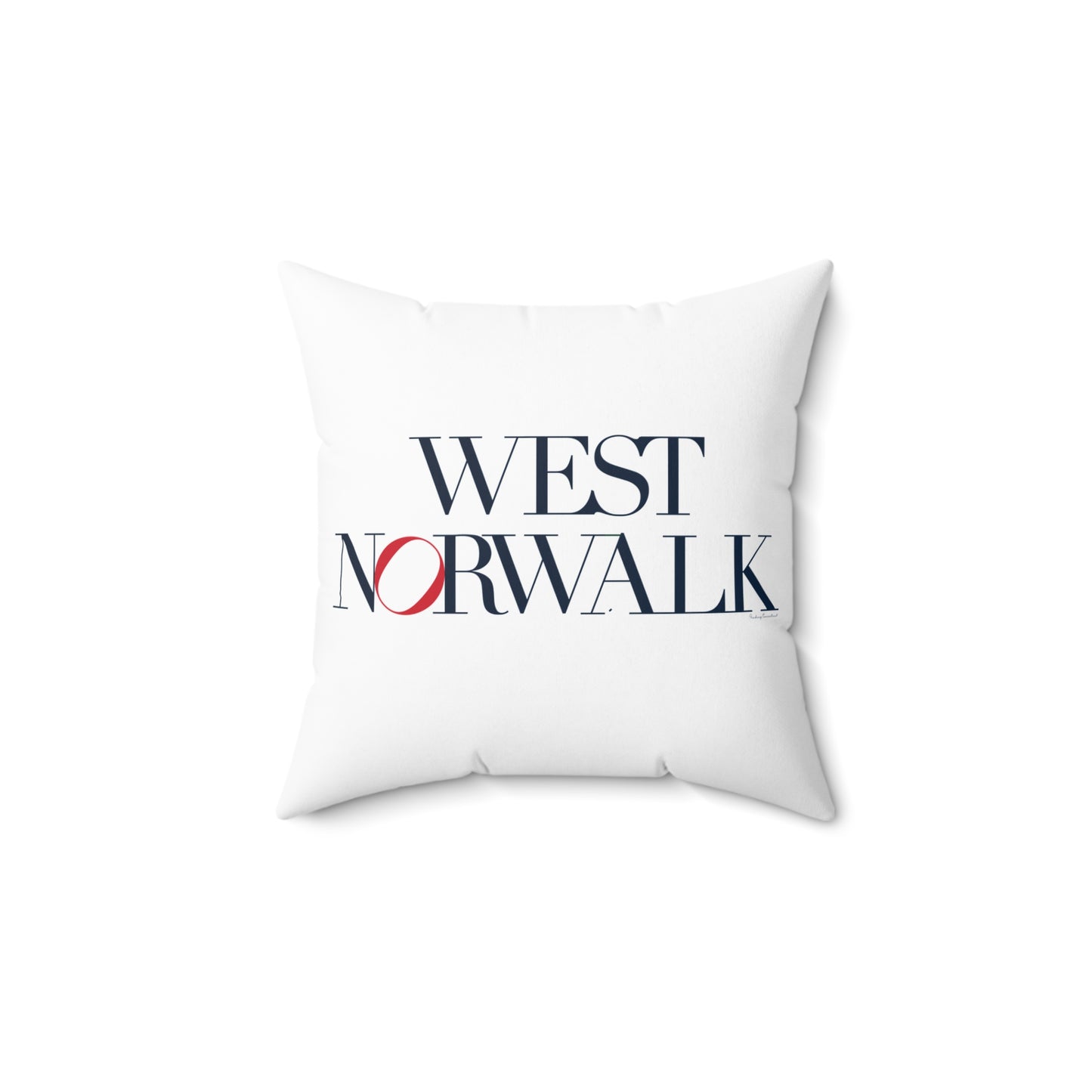 41 Tilt West Norwalk Spun Polyester Square Pillow