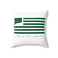 Orange Connecticut St. Patrick’s Day Flag Spun Polyester Square Pillow