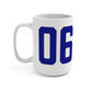 06415 Colchester Connecticut Zip Code Mug 15oz
