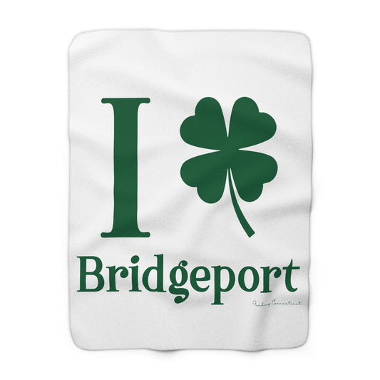 I Clover Bridgeport Sherpa Fleece Blanket