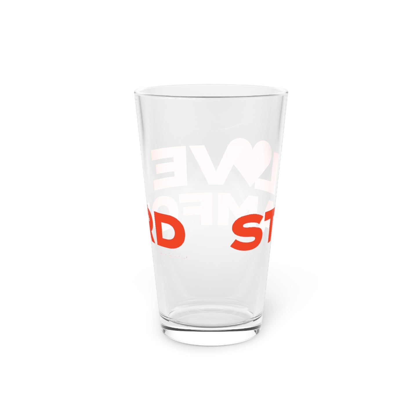 Love Stamford Pint Glass, 16oz