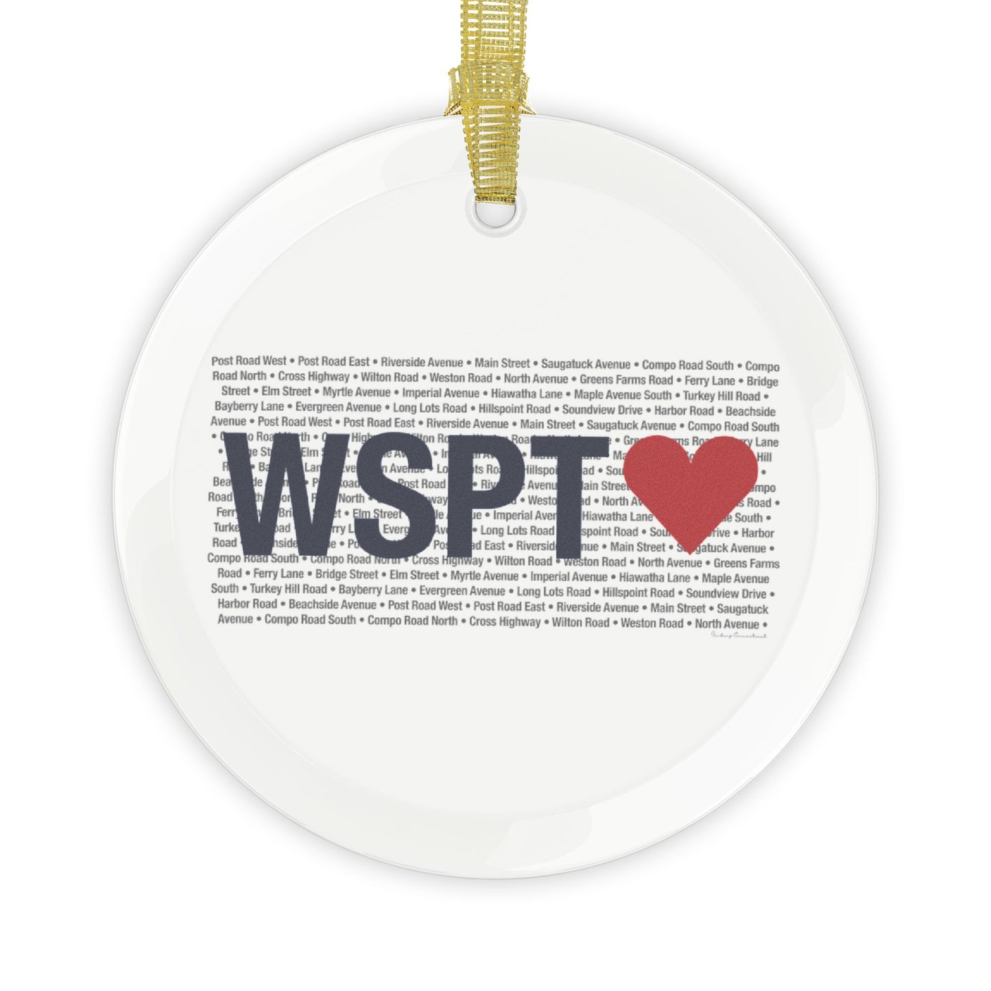 Westport Love Glass Ornaments