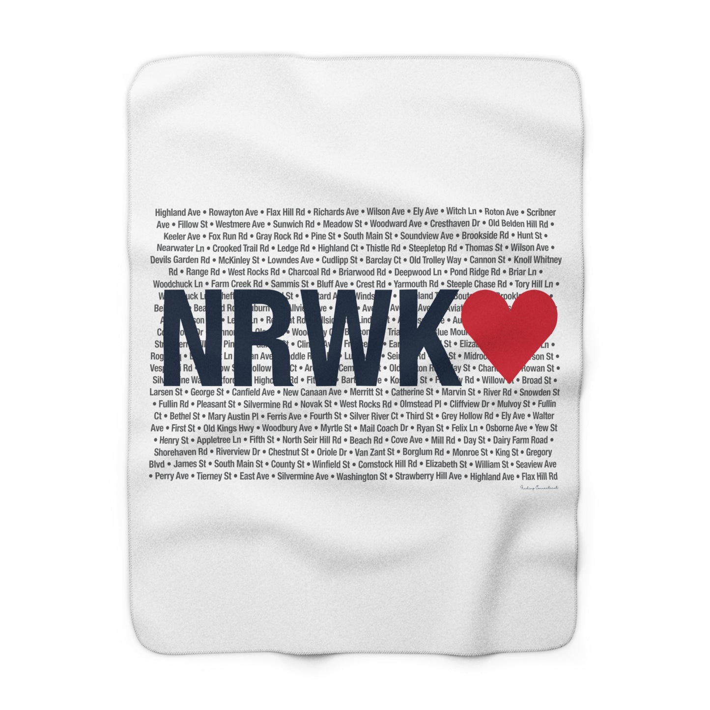 Norwalk Love  Sherpa Fleece Blanket