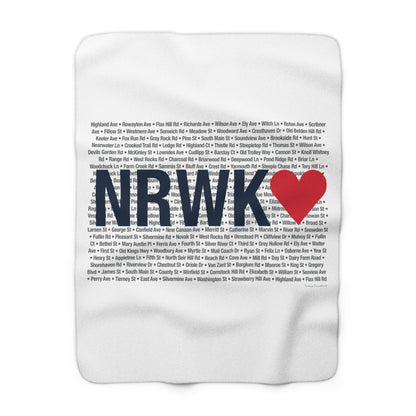 Norwalk Love  Sherpa Fleece Blanket