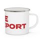 Love Bridgeport Enamel Camping Mug
