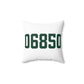 06850 Norwalk Connecticut Zip Code Spun Polyester Square Pillow