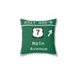 Vintage Merritt Parkway Exit 40 A-B Sign Spun Polyester Square Pillow