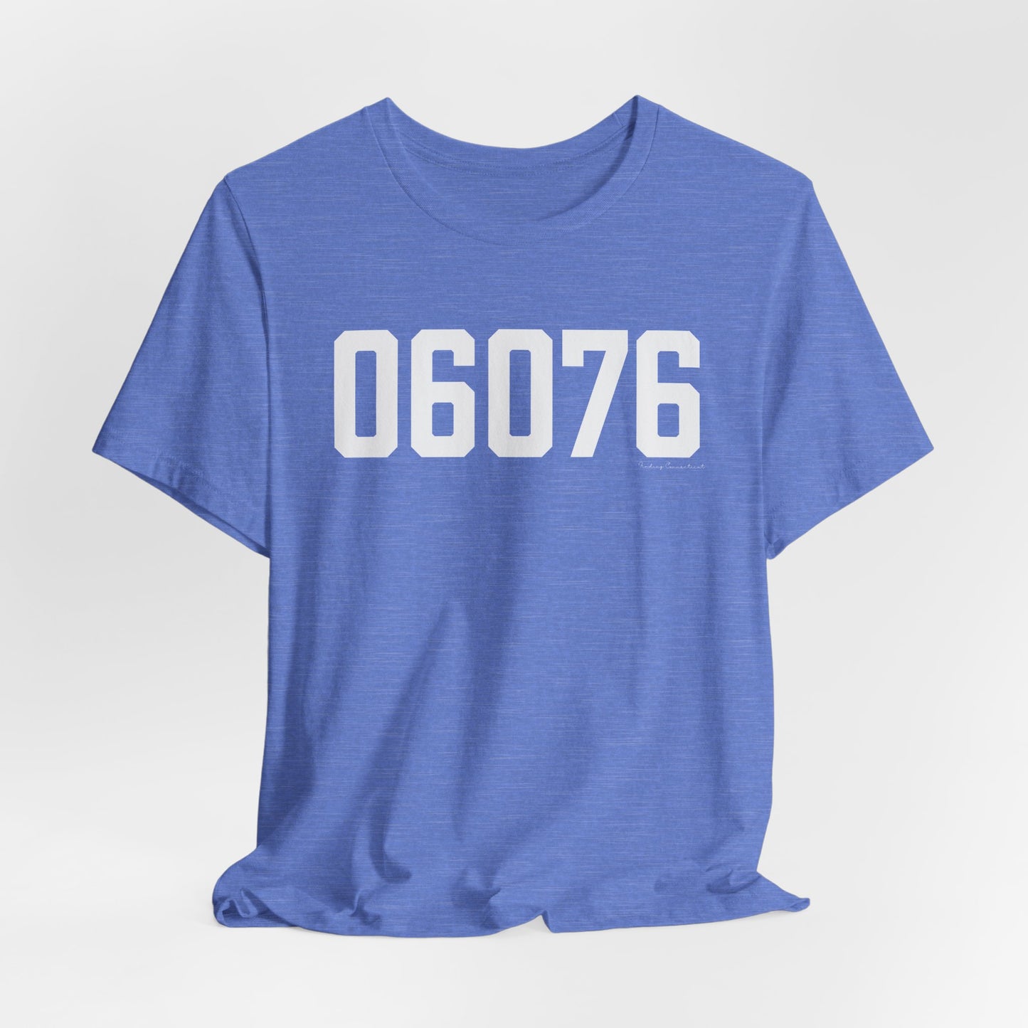 06076 Union CT Zip Code Unisex Jersey Short Sleeve T-Shirt