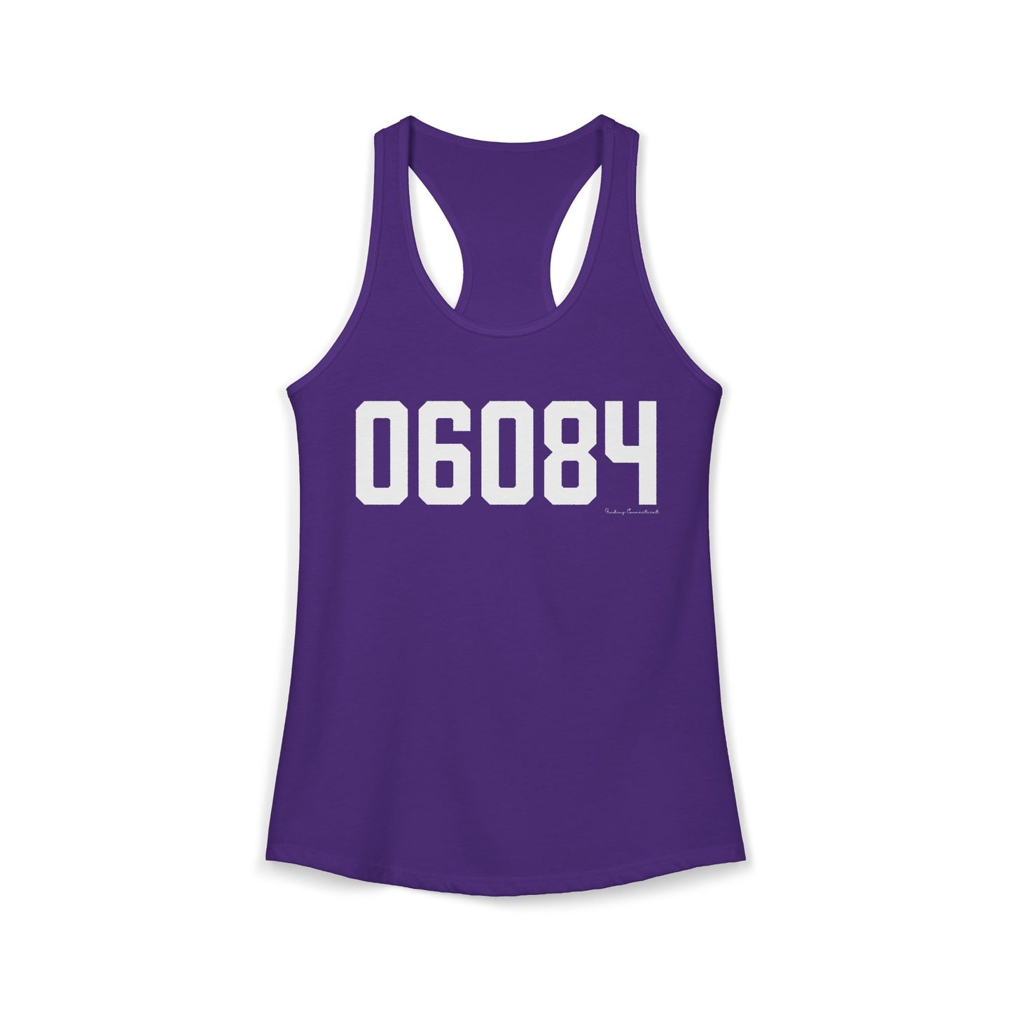 06084 Tolland CT Zip Code Women's Ideal Racerback Tank Top