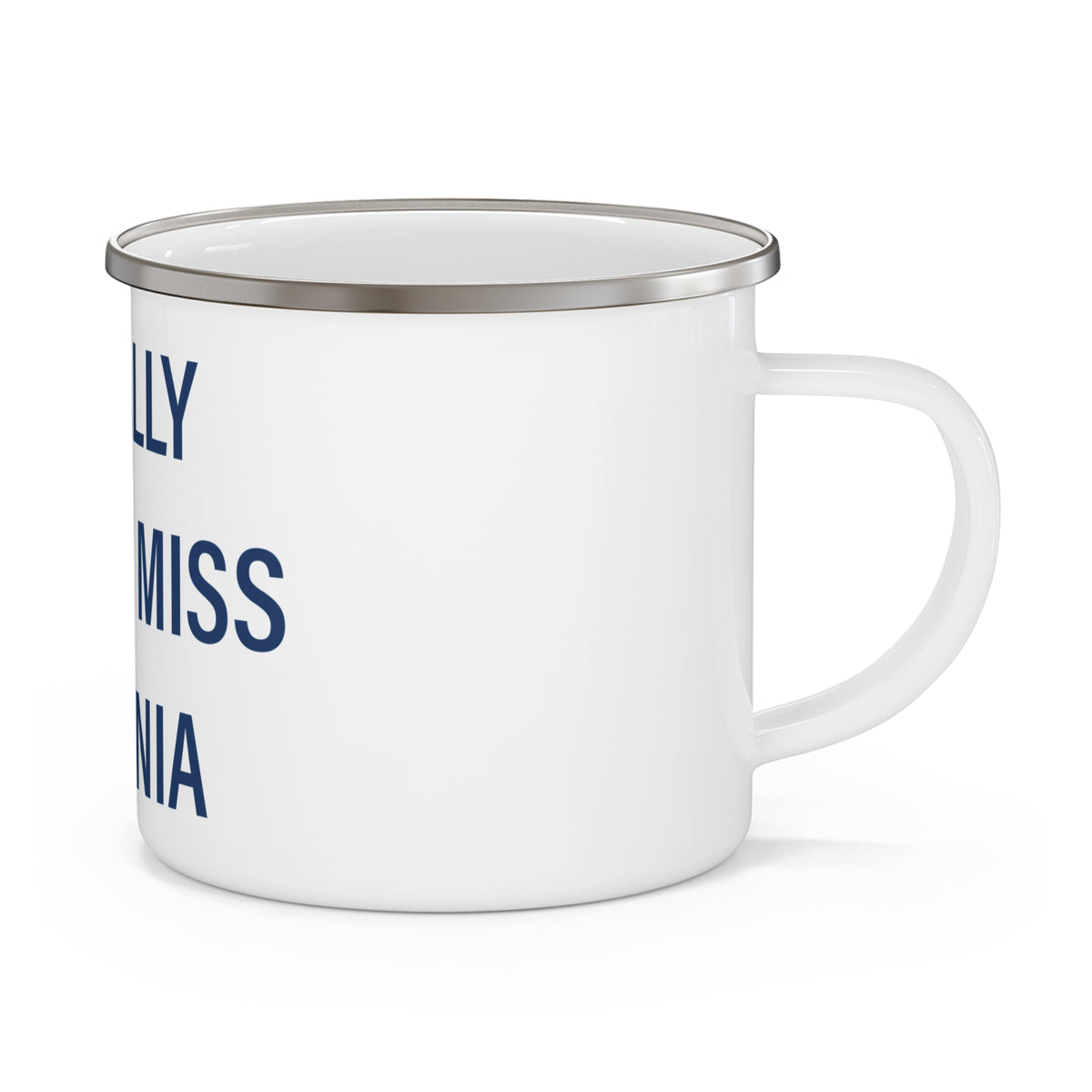 I Really Really Miss  Ansonia Enamel Camping Mug