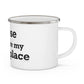 Goose Shows Are My Happy Place - Black Enamel Camping Mug
