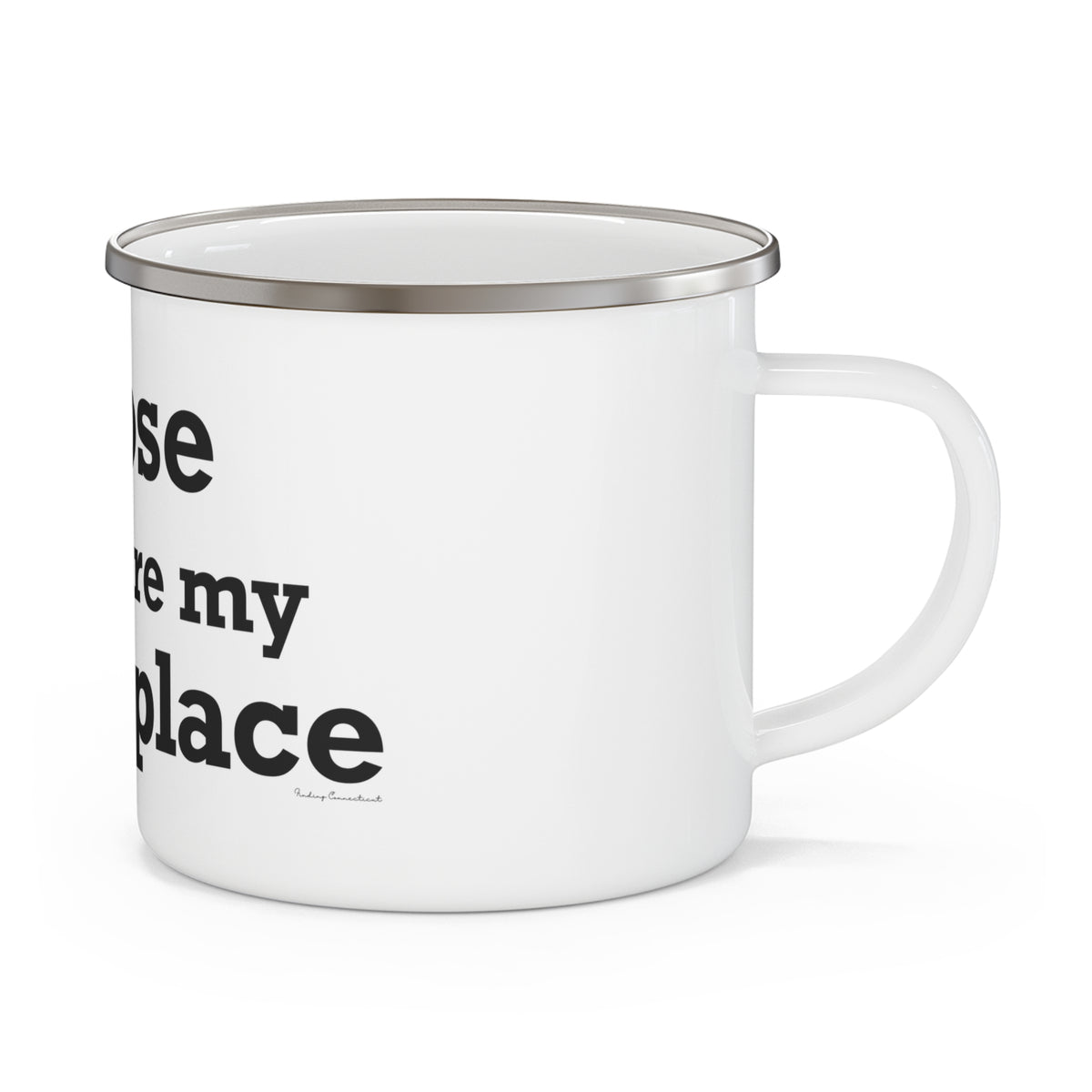 Goose Shows Are My Happy Place - Black Enamel Camping Mug