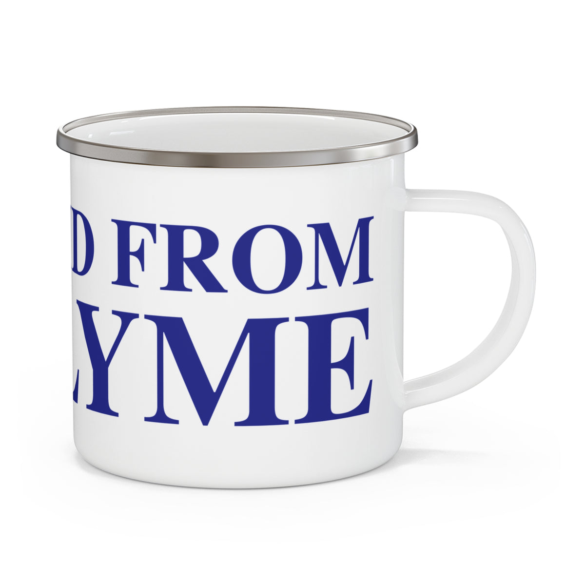 Just a kid from Old Lyme Enamel Camping Mug