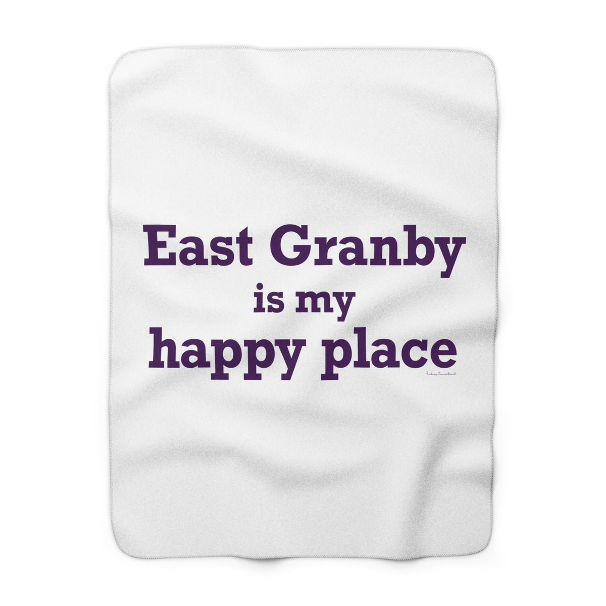 East Granby is My Happy Place  Sherpa Fleece Blanket