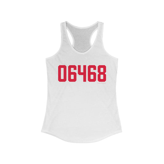 06468 Monroe Connecticut Zip Code Women's Ideal Racerback Tank Top