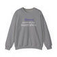 Goose Shows Are My Happy Place - Gray & Purple Unisex Heavy Blend™ Crewneck Sweatshirt