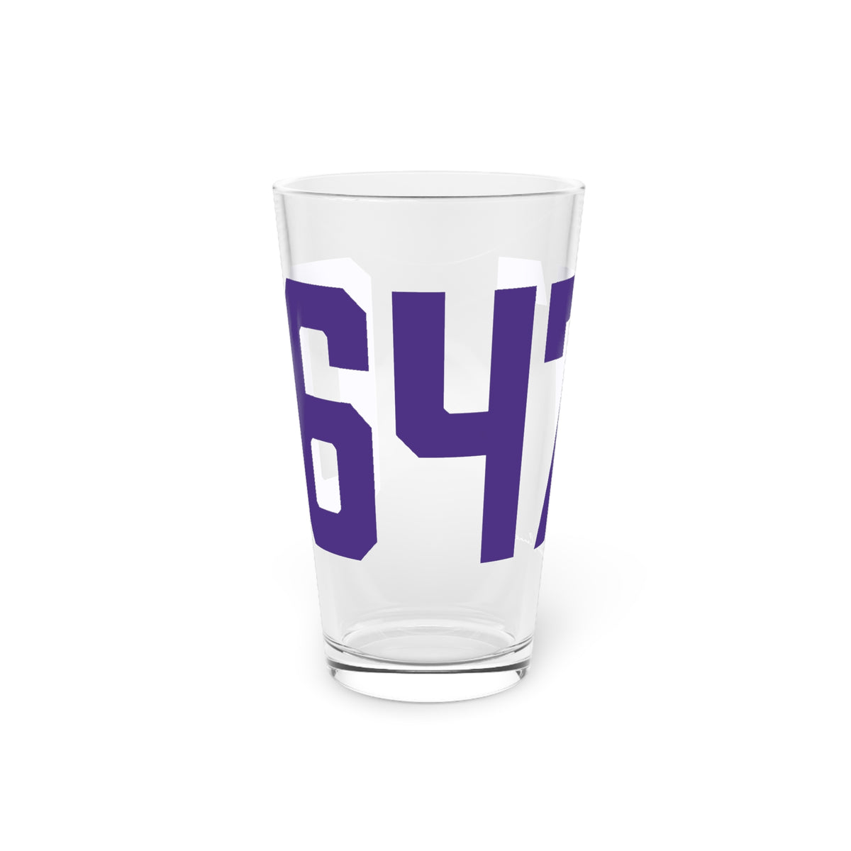 06471 North Branford Connecticut Zip Code Pint Glass, 16oz