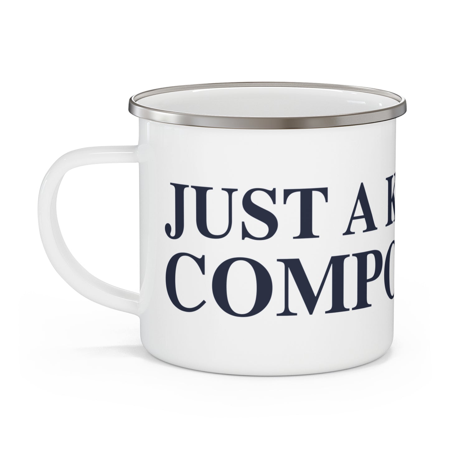 Just a kid from Compo Beach Enamel Camping Mug