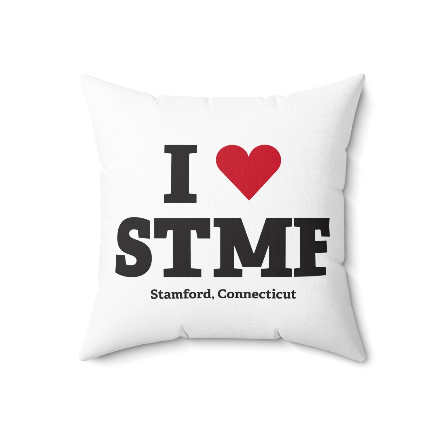I Heart STMF  Spun Polyester Square Pillow
