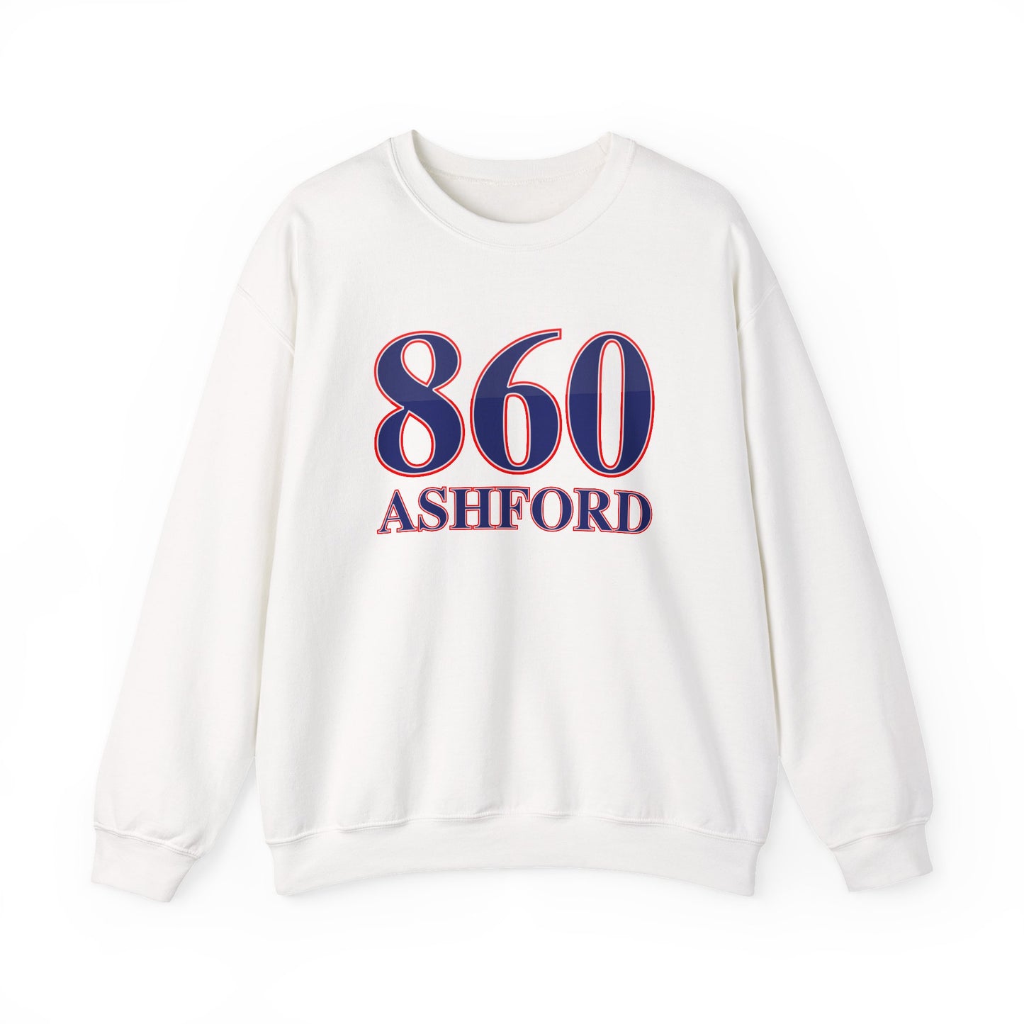 860 Ashford Red White & Blue Unisex Heavy Blend™ Crewneck Sweatshirt