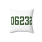 06232 Andover Connecticut Zip Code Spun Polyester Square Pillow