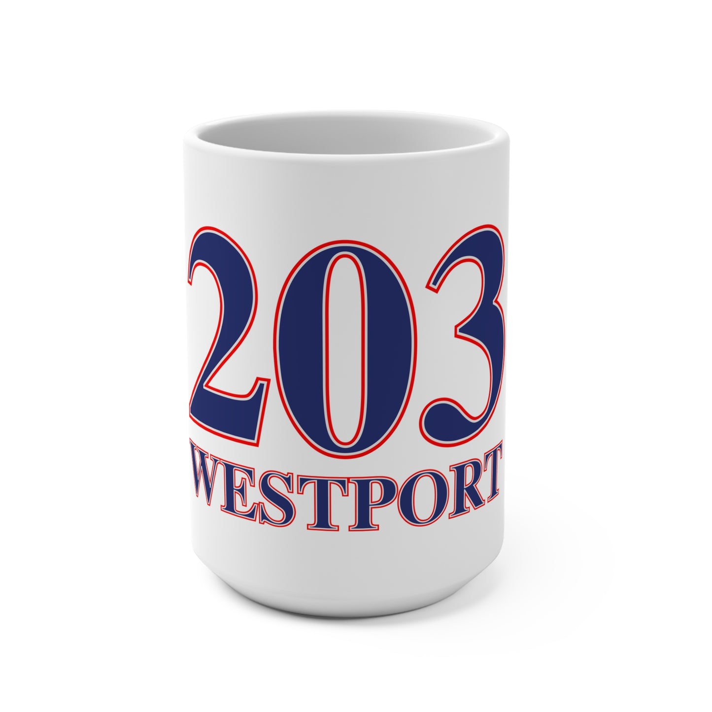 203 Westport Red White & Blue Mug 15oz