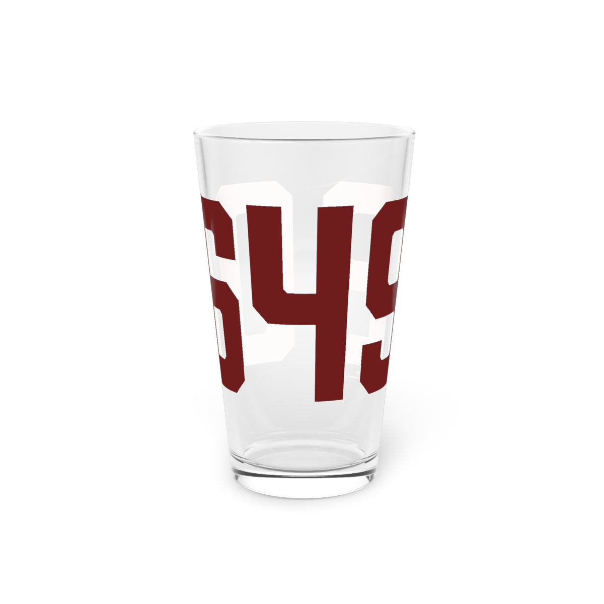 06492 Wallingford Connecticut Zip Code Pint Glass, 16oz