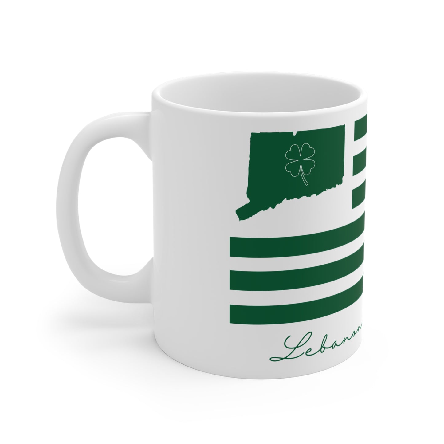 Lebanon Connecticut St. Patrick’s Day Flag Mug 11oz
