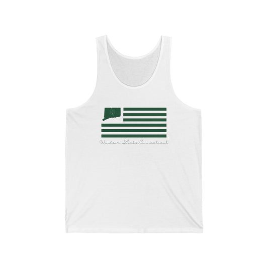 Windsor Locks Connecticut St. Patrick’s Day Flag Unisex Jersey Tank Top