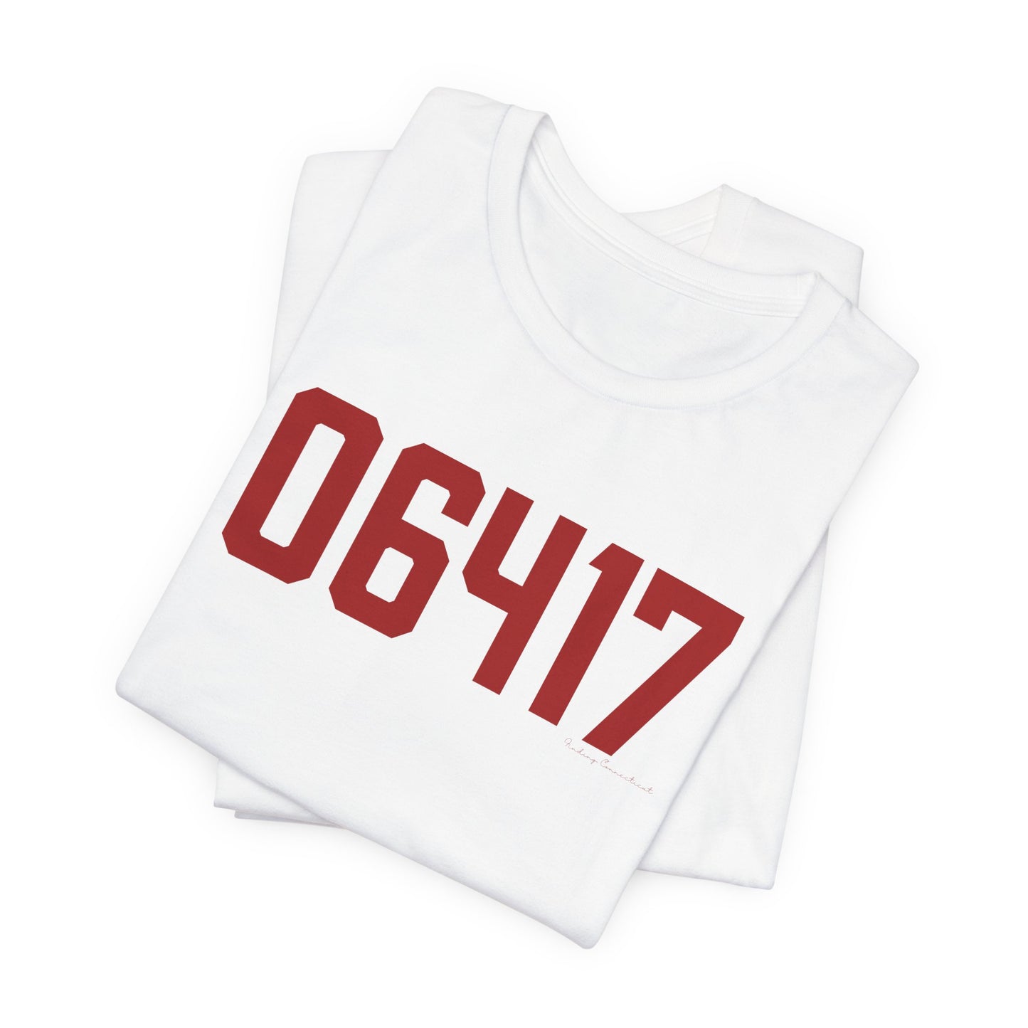 06417 Deep River Connecticut Zip Code Unisex Jersey Short Sleeve T-Shirt