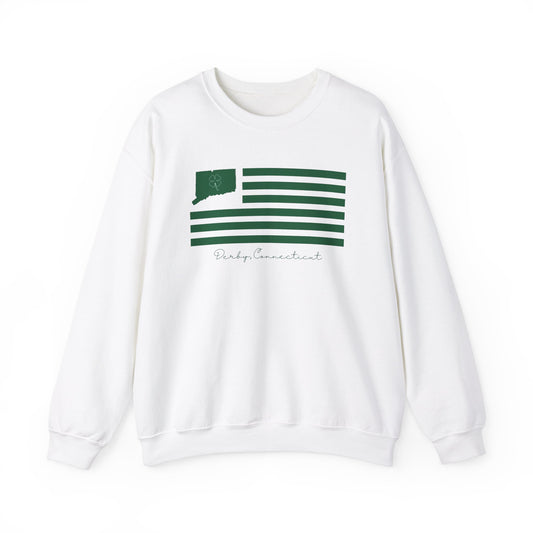 Derby Connecticut St. Patrick’s Day Flag Unisex Heavy Blend™ Crewneck Sweatshirt