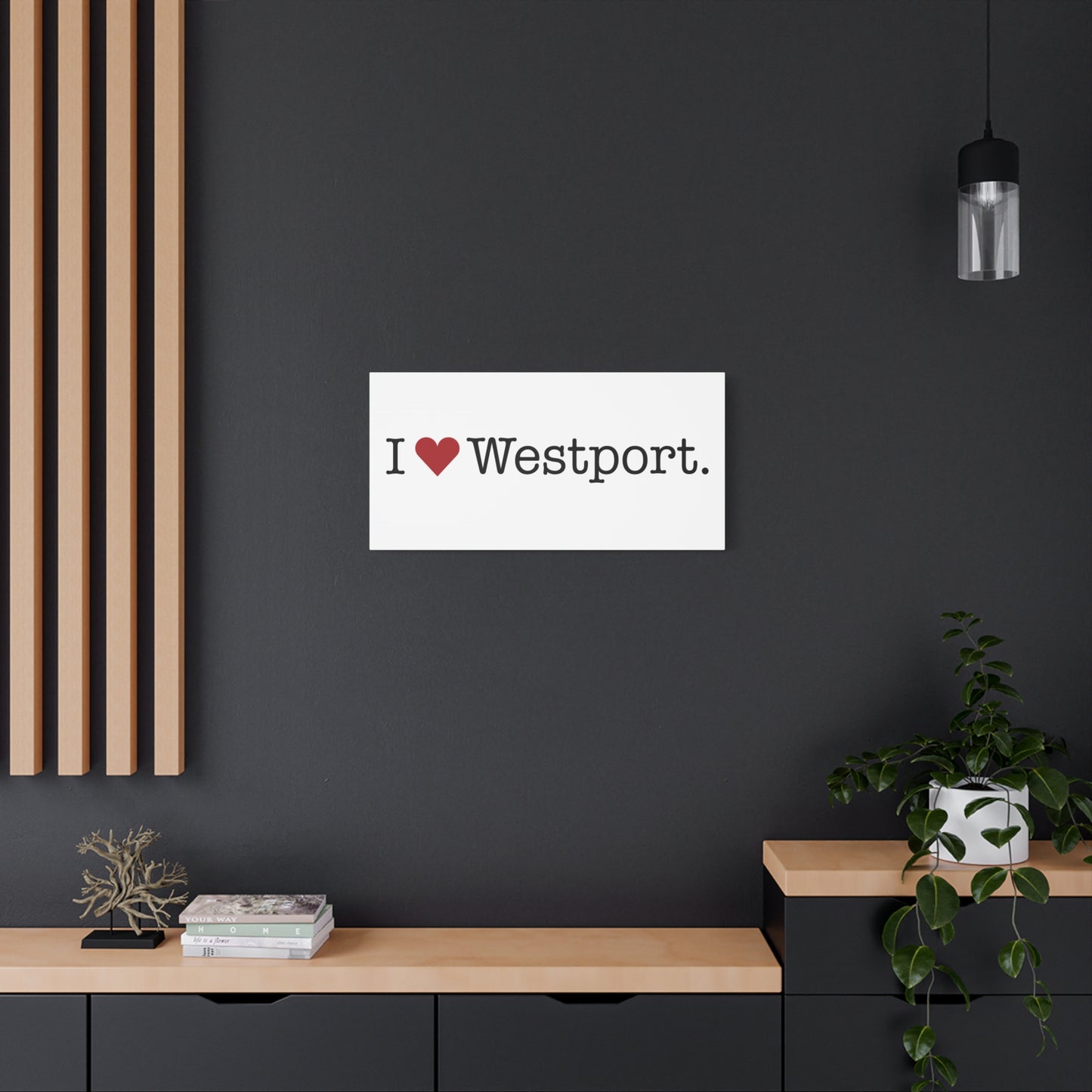 I Heart Westport. Matte Canvas, Stretched, 1.25"